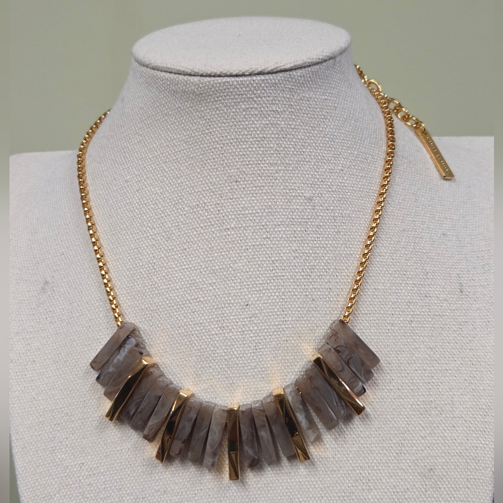 Vince Camuto Goldtone Acrylic Statement Necklace